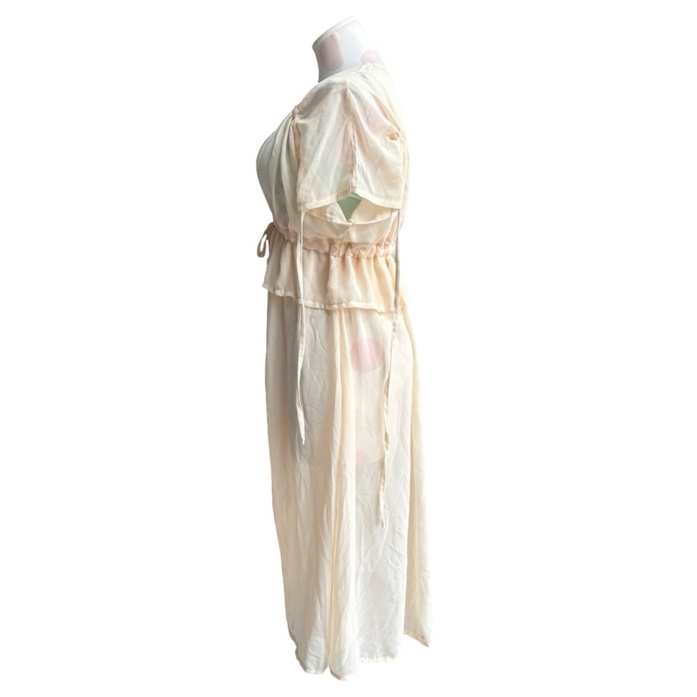 Coquette - sheer cream- lingerie robe S/m - Picture 4 of 6